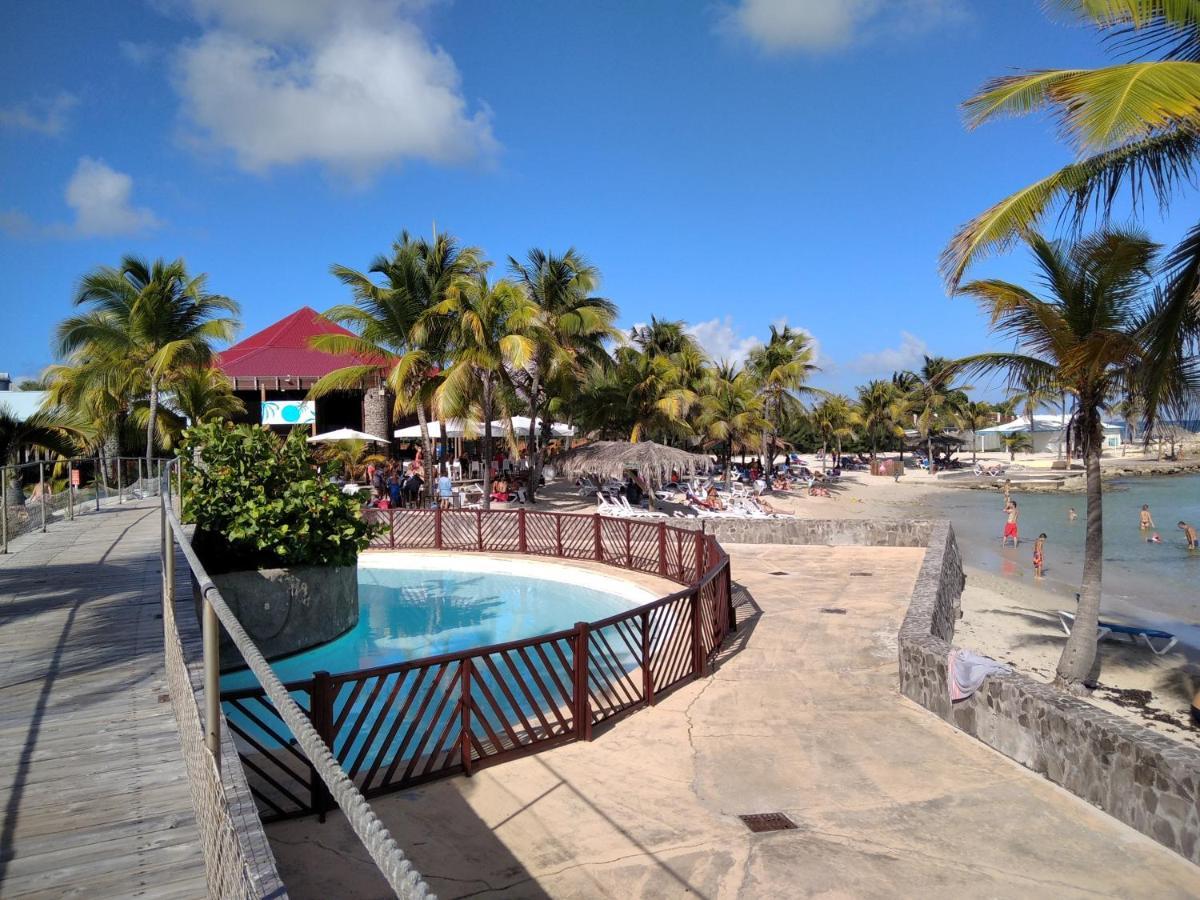 Studio avec GRANDE PISCINE, PLAGE Cannelle Caraïbes Saint-Francois  Extérieur photo