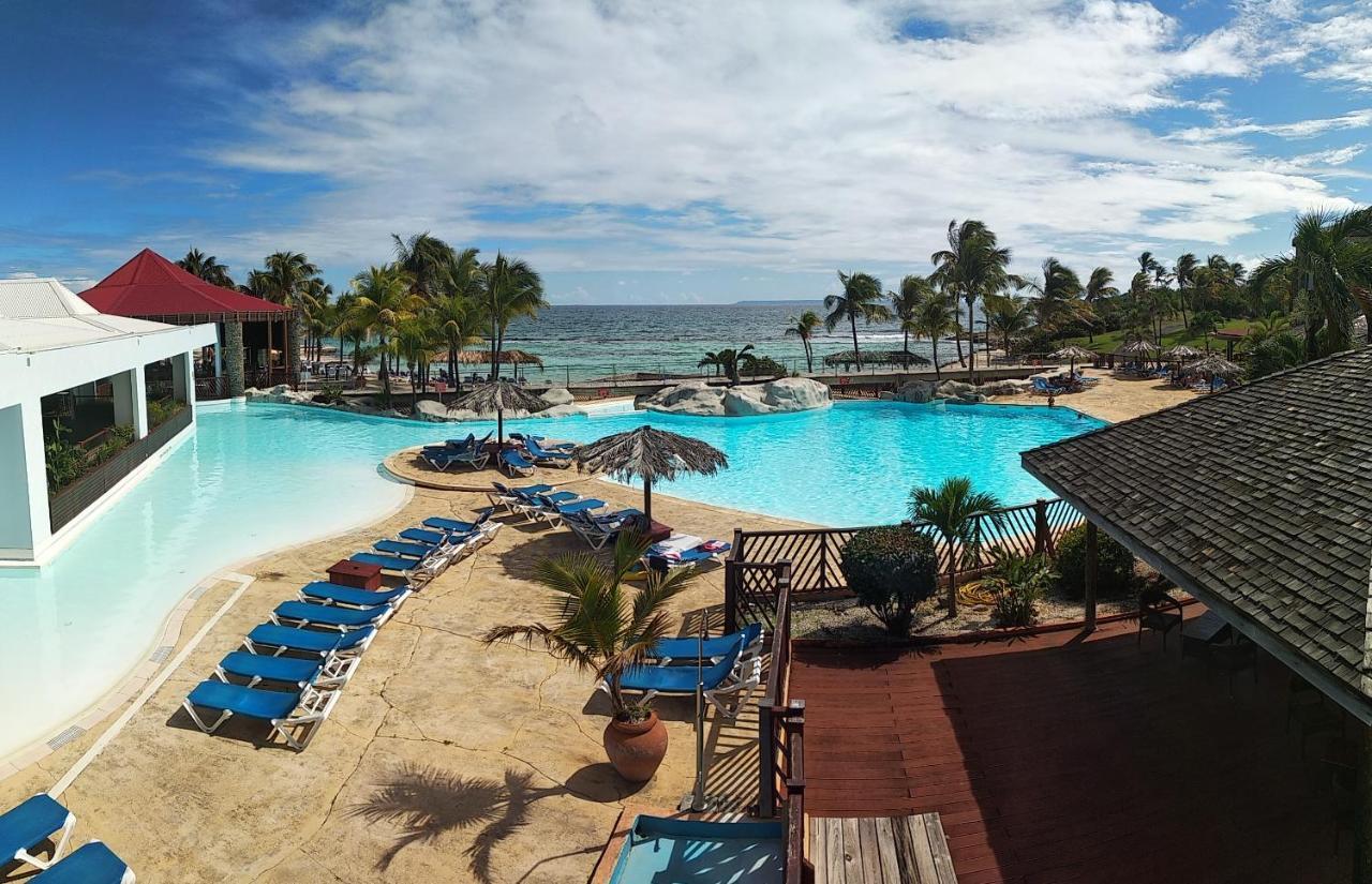 Studio avec GRANDE PISCINE, PLAGE Cannelle Caraïbes Saint-Francois  Extérieur photo